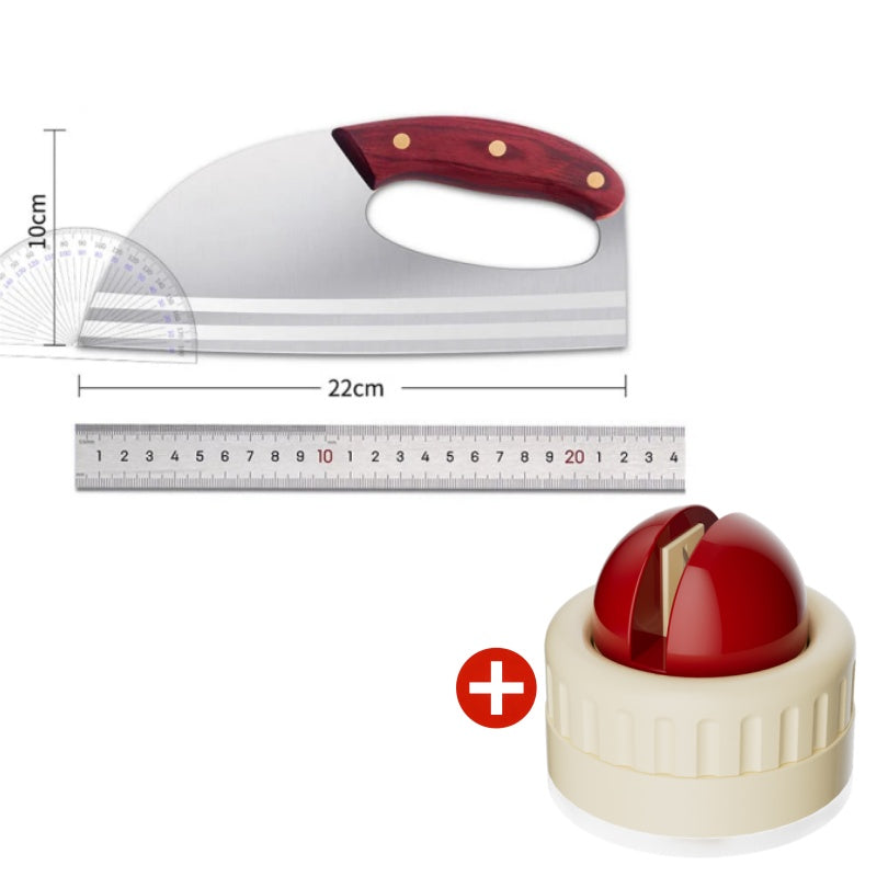 Couteau de cuisine ergonomique – poignée avant, coupe sans effort les légumes et la viande. Un cadeau attentionné pour les cuisiniers amateurs.