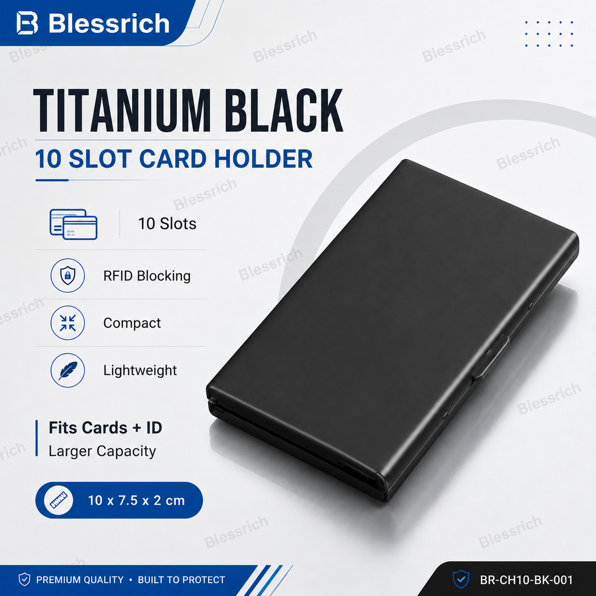 Porte-cartes métallique anti-RFID