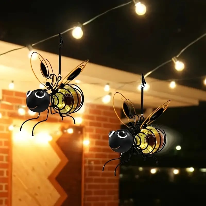 Suspension solaire avec abeille pour l'extérieur - Le cadeau idéal pour les amoureux des plantes, les mamans, ou simplement tous ceux qui aiment sourire