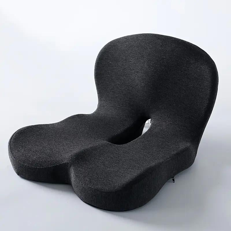 MAINTENANT ! Coussin d'assise en mousse à mémoire de forme antidérapant - Soulagement de la sciatique, maille respirante et ajustement universel