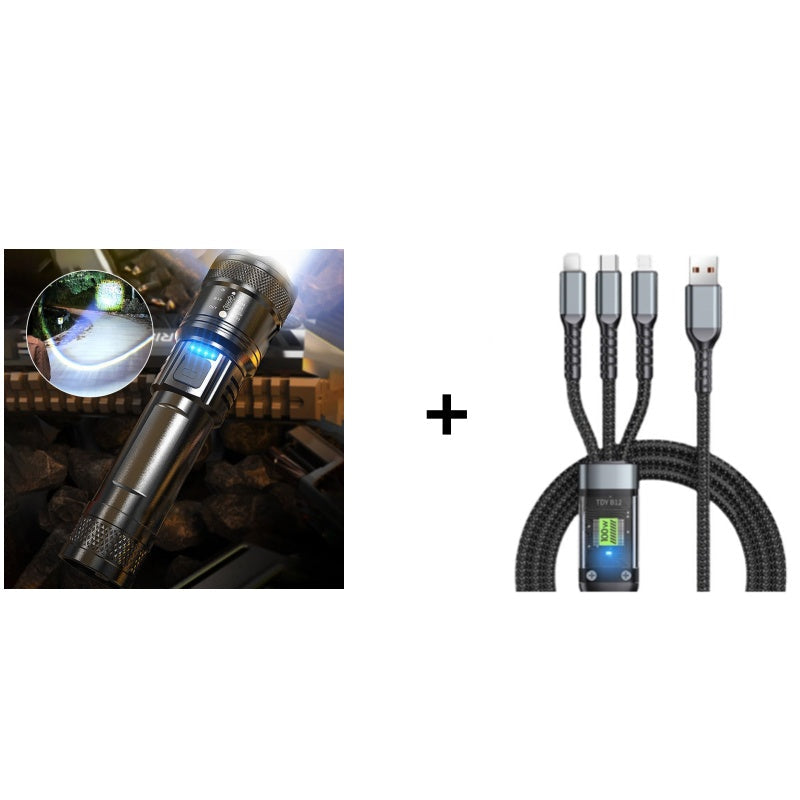 Lampe torche ultra-puissante avec zoom