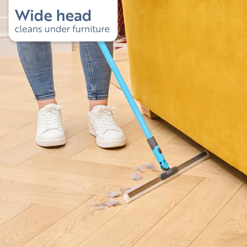 Balai souple Minky Flexi Edge : Nettoyage multi-surface pour sols, tapis et fenêtres