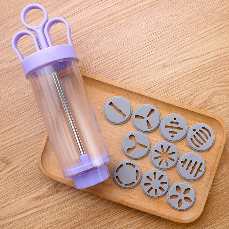 Kit de pistolet à décorer les gâteaux en acier inoxydable – Ensemble de 18 pièces, remplissez et décorez en toute simplicité, sans BPA