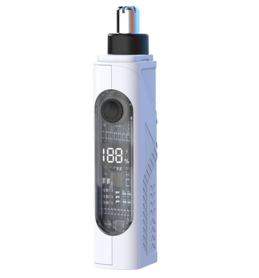 Mini tondeuse à poils de nez électrique multifonction, lavable à l'eau, avec affichage numérique