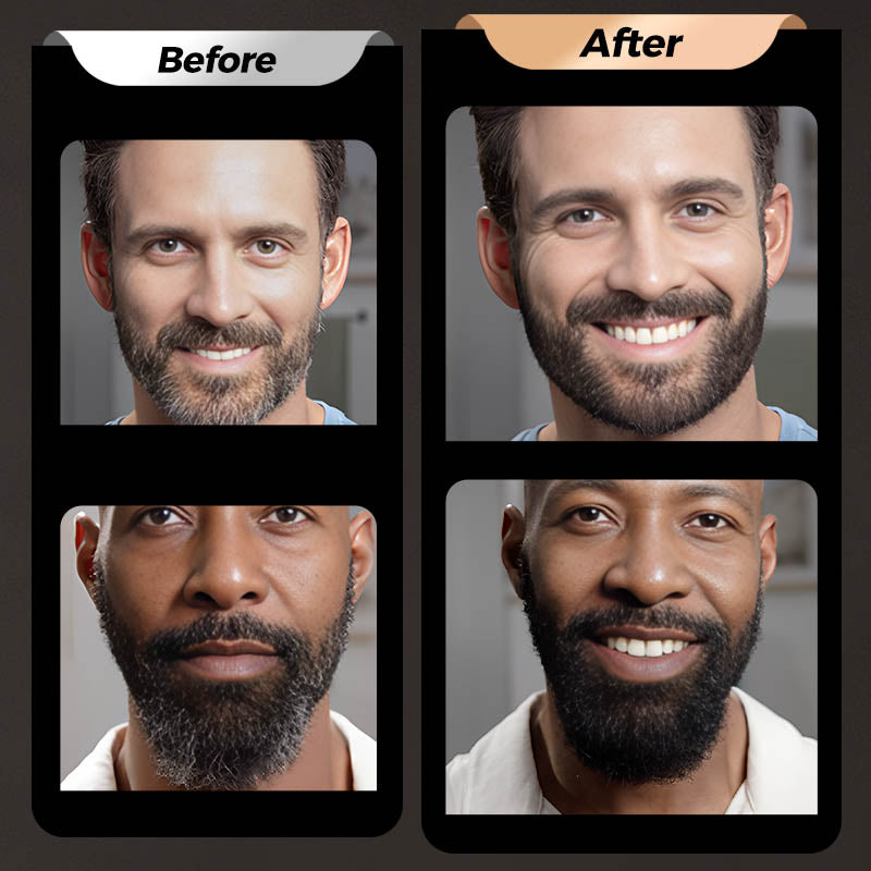 Stylo multi-usages à 4 pointes - Pour combler les zones clairsemées des sourcils et de la barbe