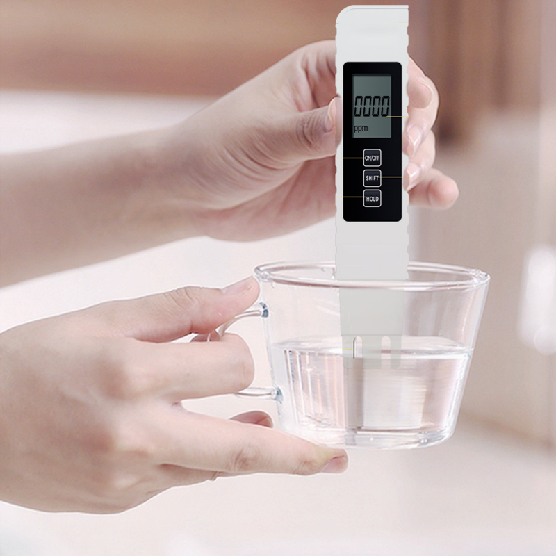 Testeur de qualité de l'eau 3 en 1 TDS – Mesure le pH, le chlore et la dureté avec écran LCD pour piscines et aquariums