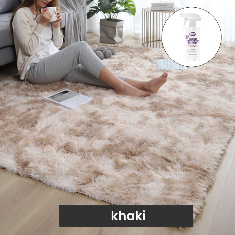 Tapis de sol en peluche dégradé de couleurs