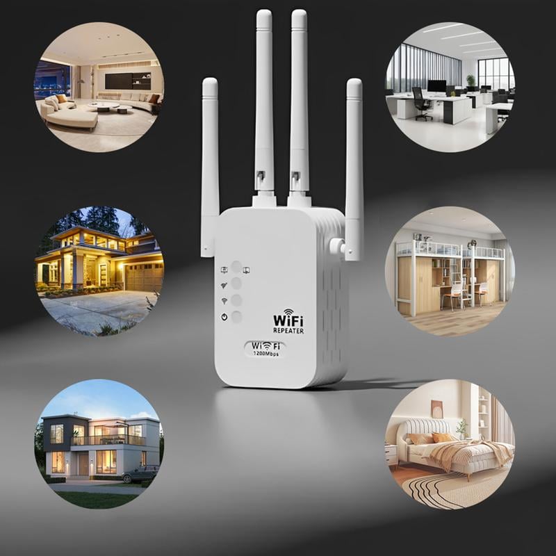 Répéteur WiFi Double Bande (5GHz/2.4GHz) 1200Mbps 2026 Couvre 930 m² et 50 Appareils
