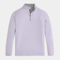 Polaire quart de zip coloris mauve