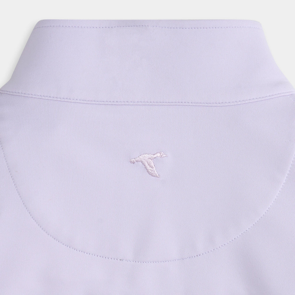 Polaire quart de zip coloris mauve