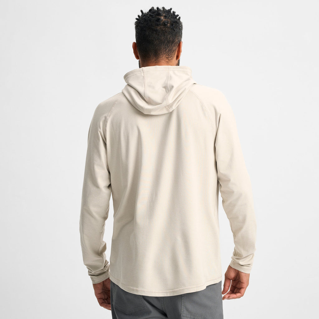Sweat à capuche beige