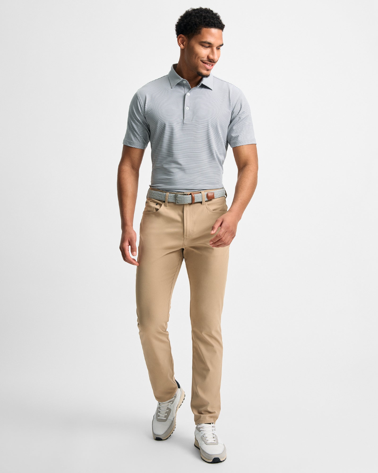 Pinstripe Performance Polo