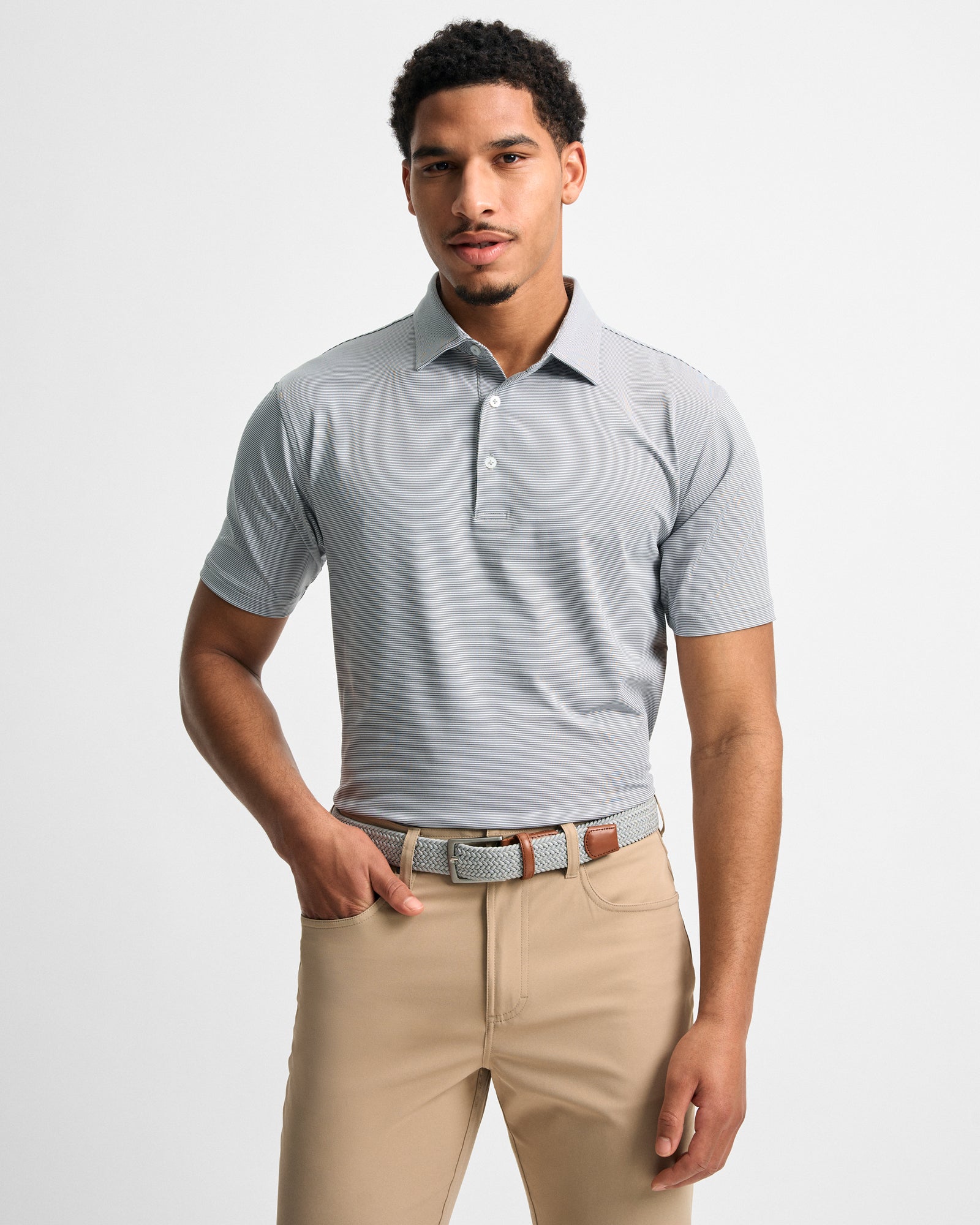 Pinstripe Performance Polo