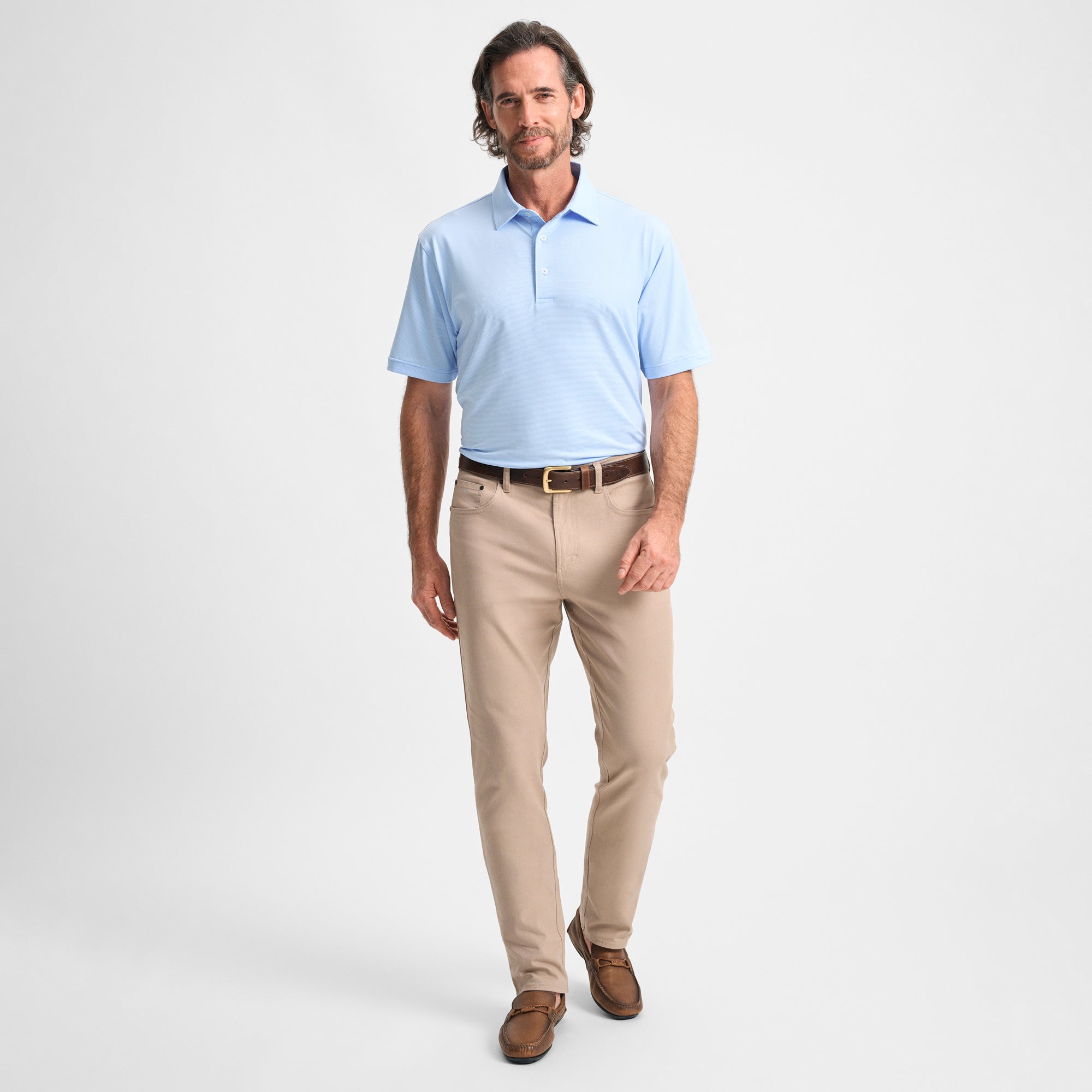 Pinstripe Performance Polo