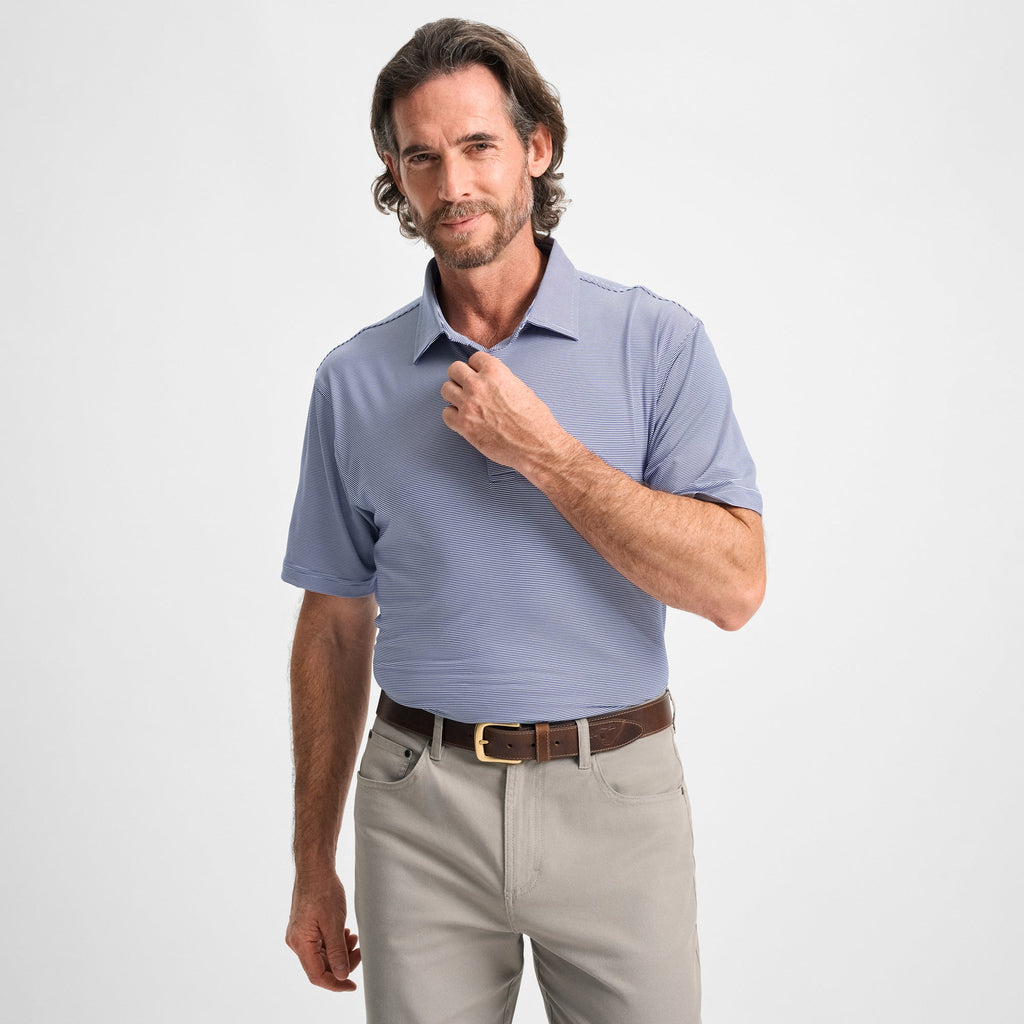 Polo de performance rayé