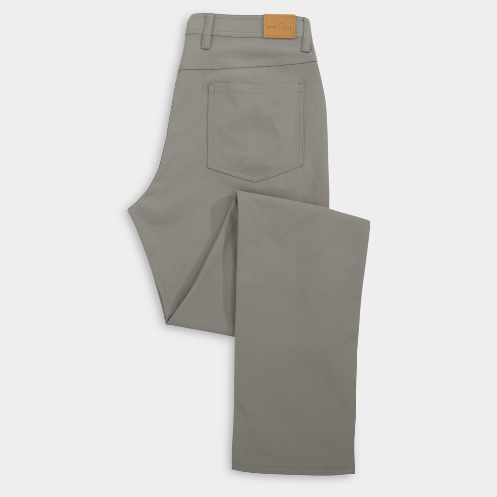 Charcoal Stretch Five-Pocket Pant