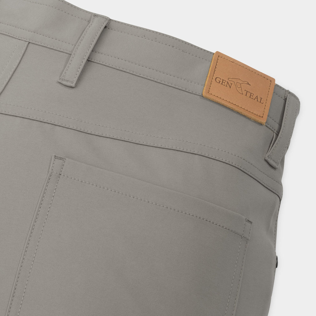 Charcoal Stretch Five-Pocket Pant
