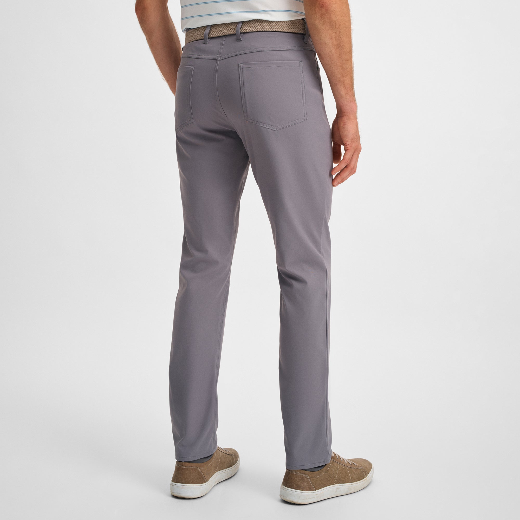 Charcoal Stretch Five-Pocket Pant