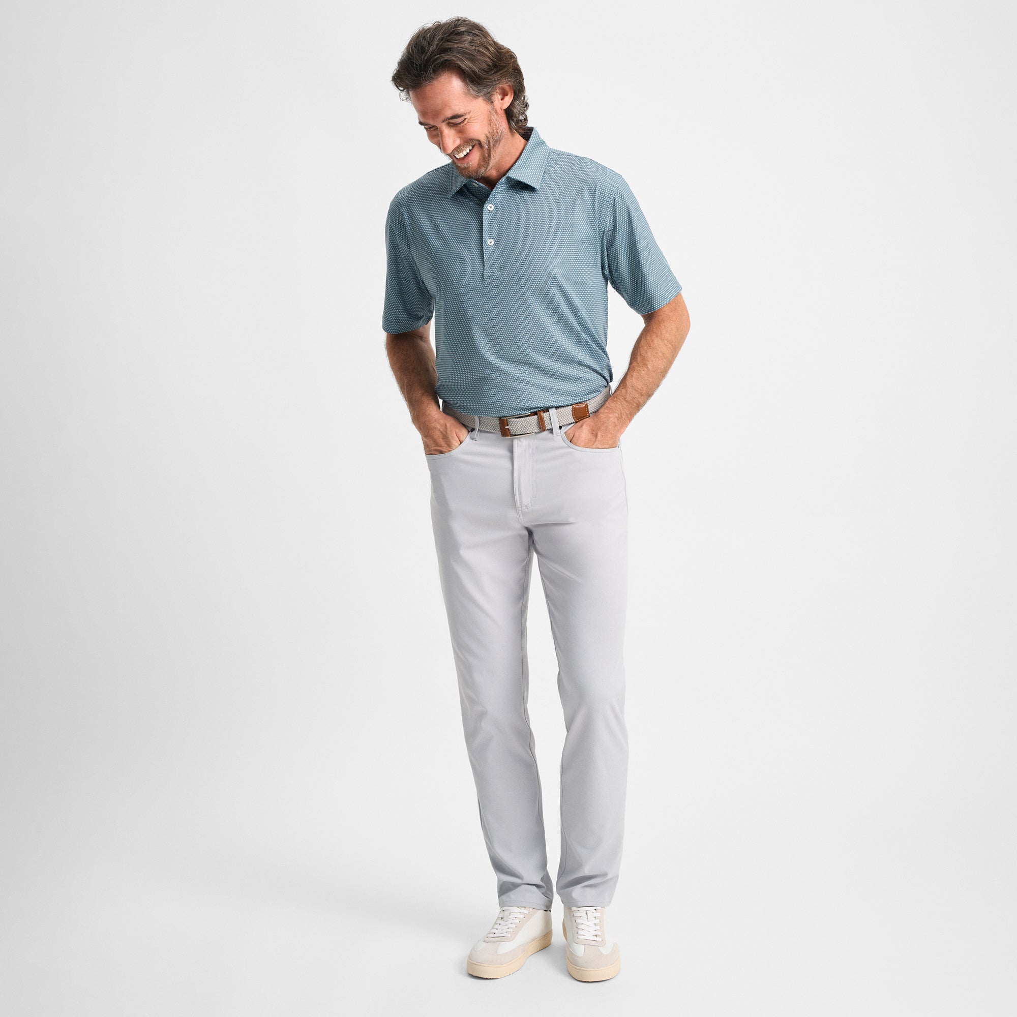 Graphite Stretch Five-Pocket Pant