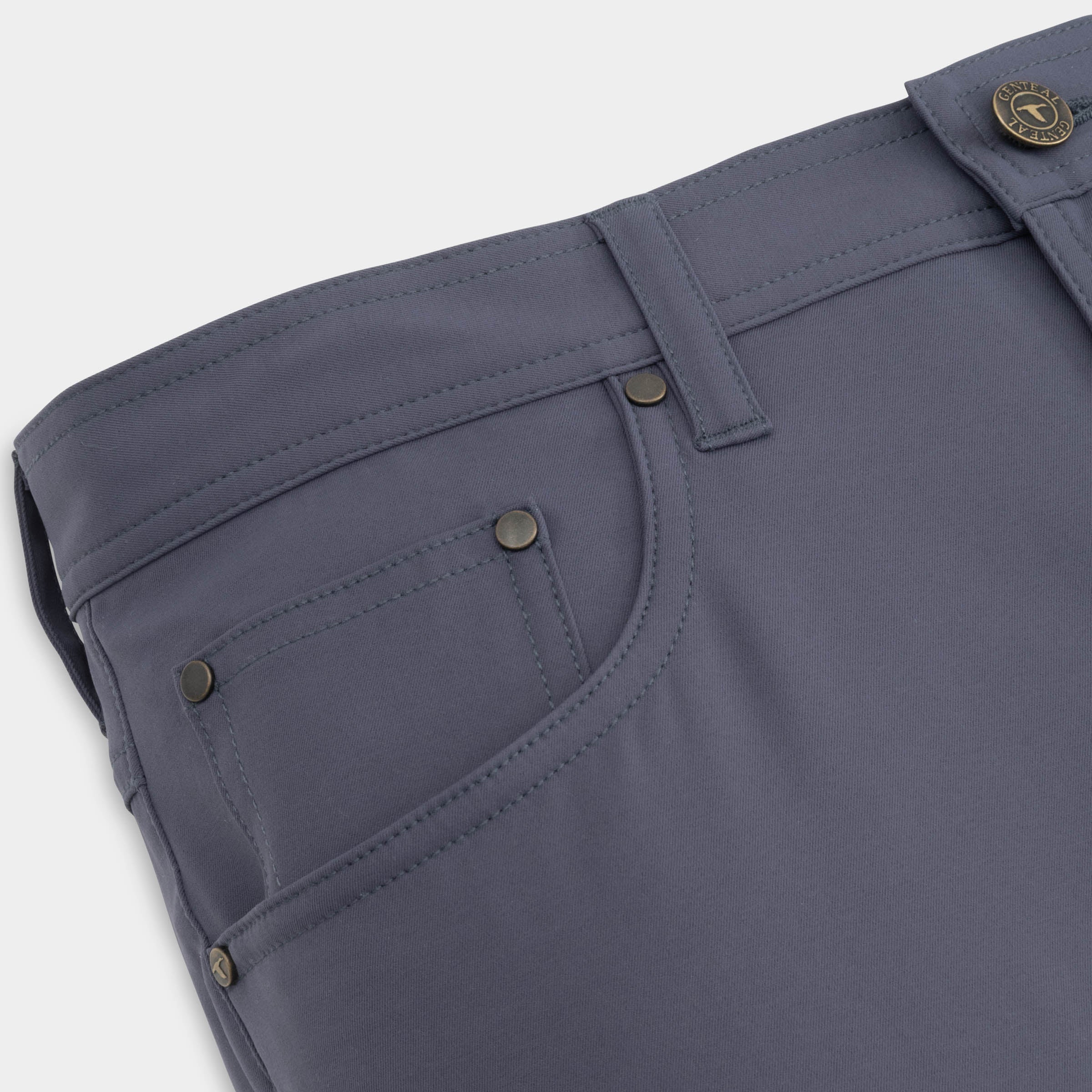 Pantalon 5 poches extensible marine