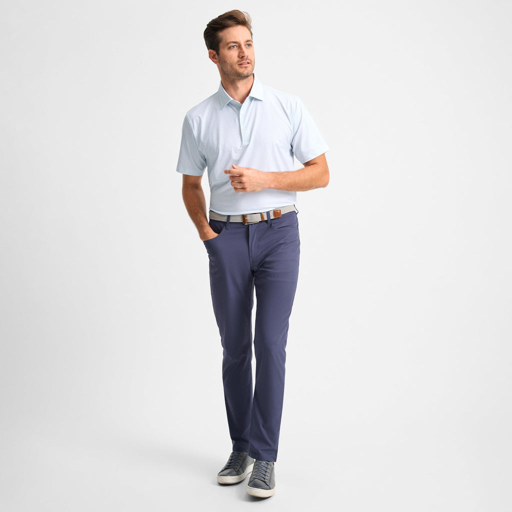 Pantalon 5 poches extensible marine