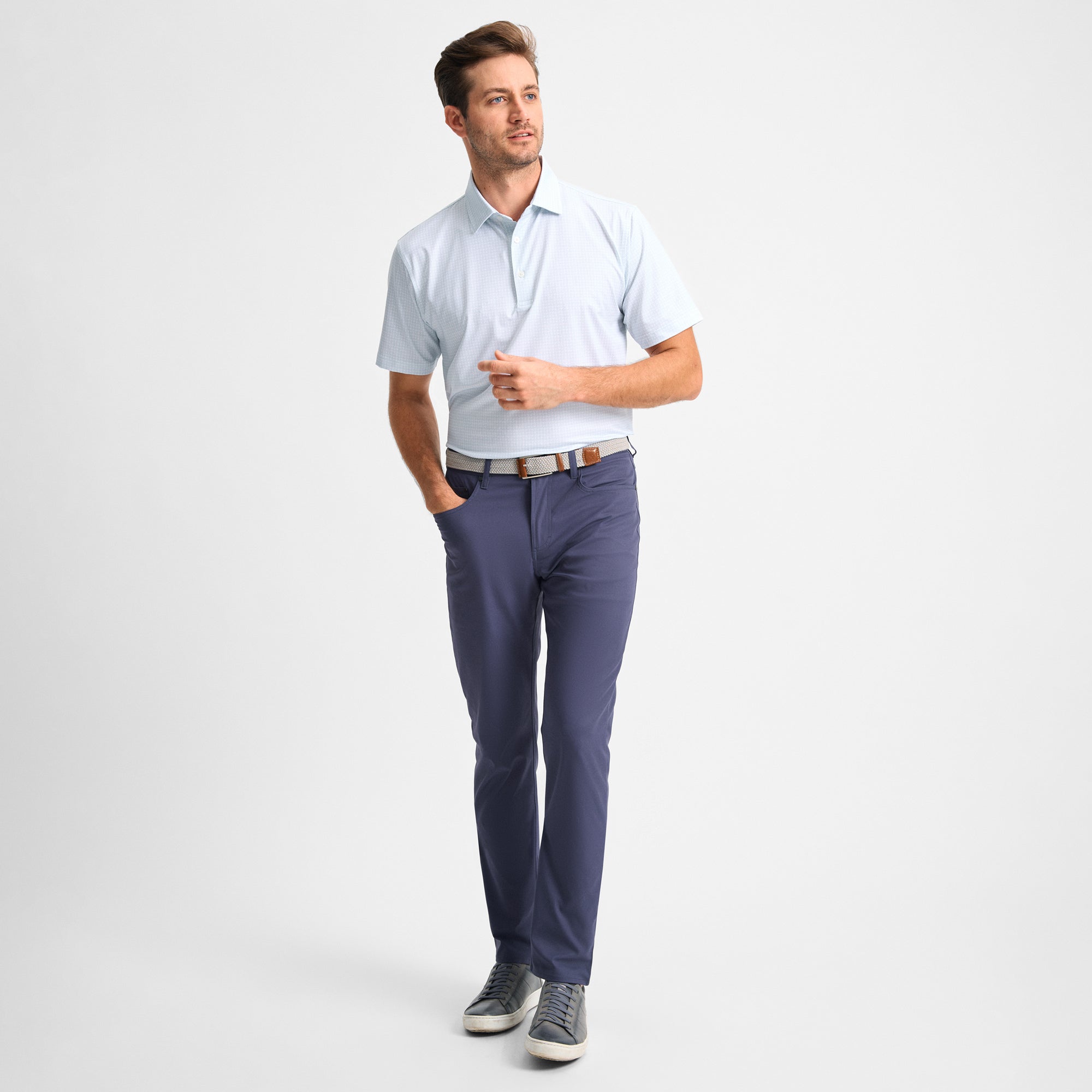 Navy Stretch 5-Pocket Pant