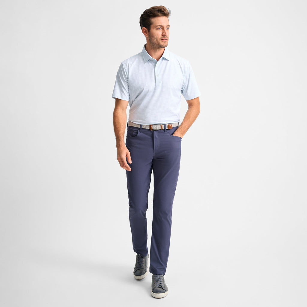 Pantalon 5 poches extensible marine