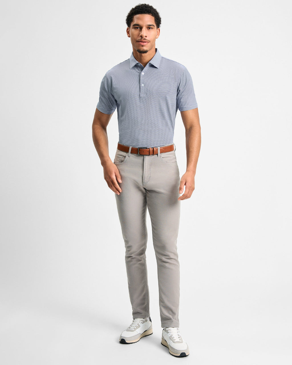 Pantalon gris à cinq poches
