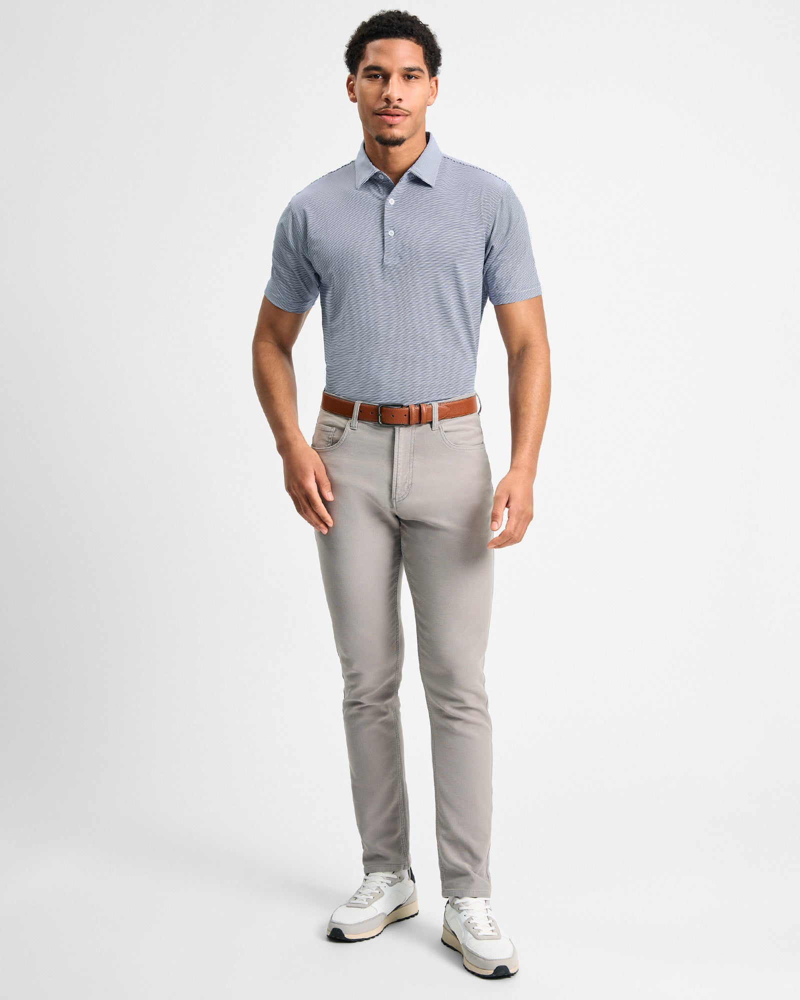 Gray Five-Pocket Pant