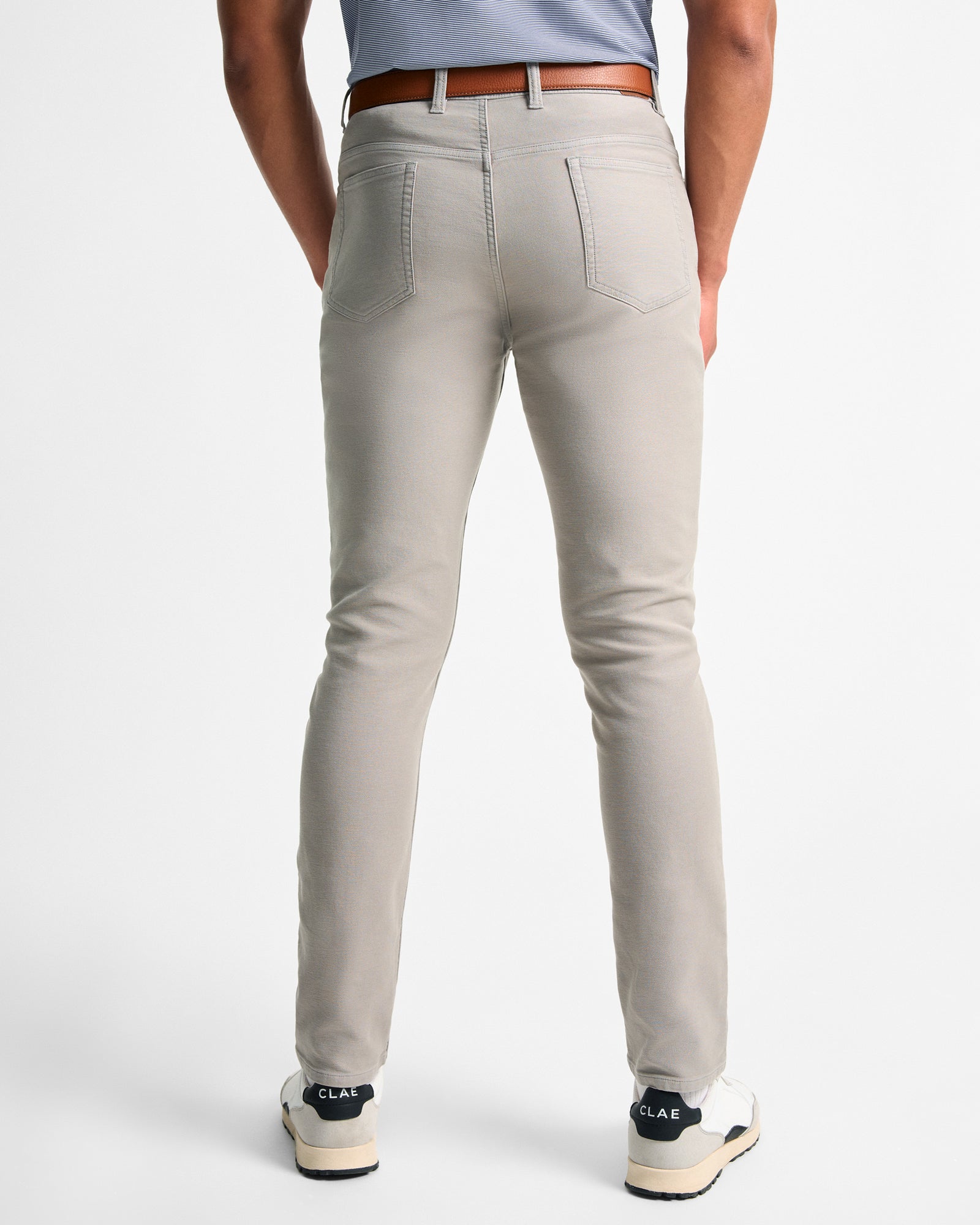 Gray Five-Pocket Pant