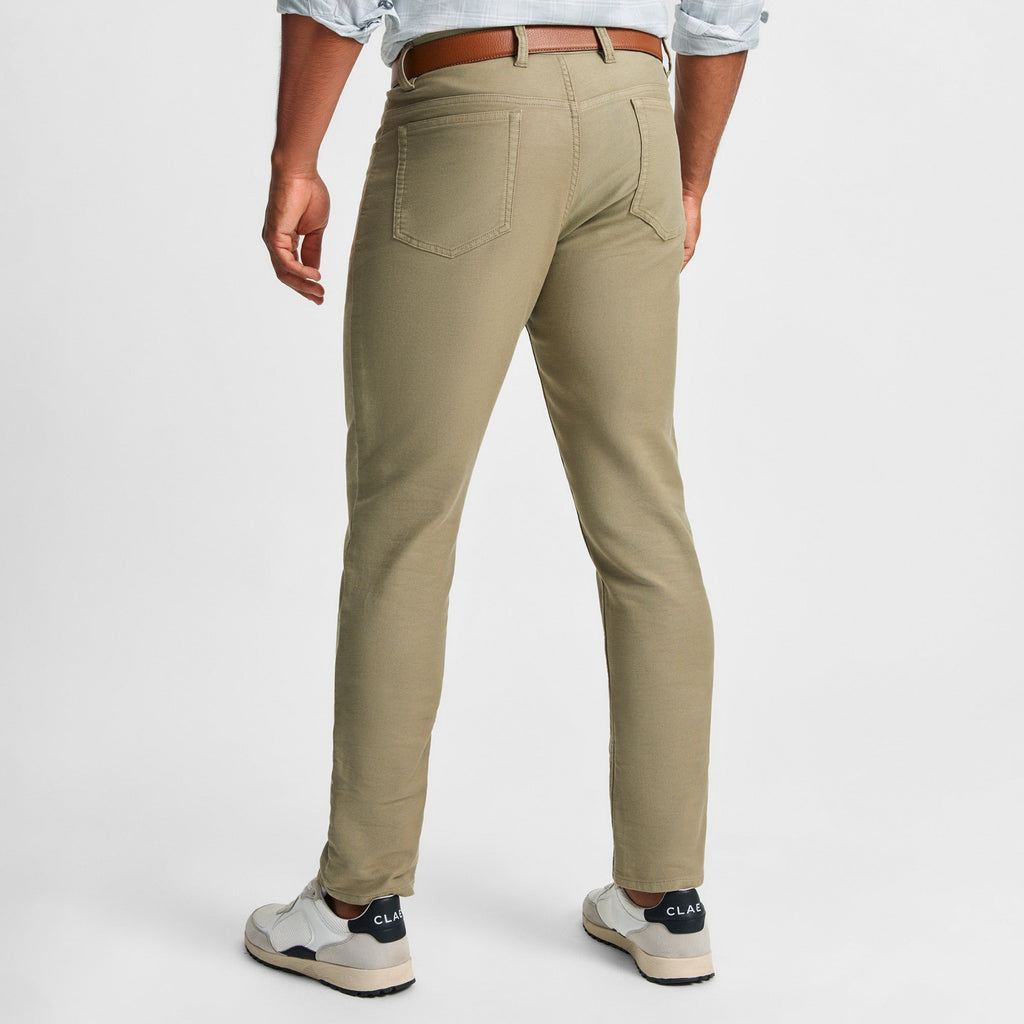 Pantalon cinq poches olive