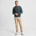 Pull col rond en mérinos graphite