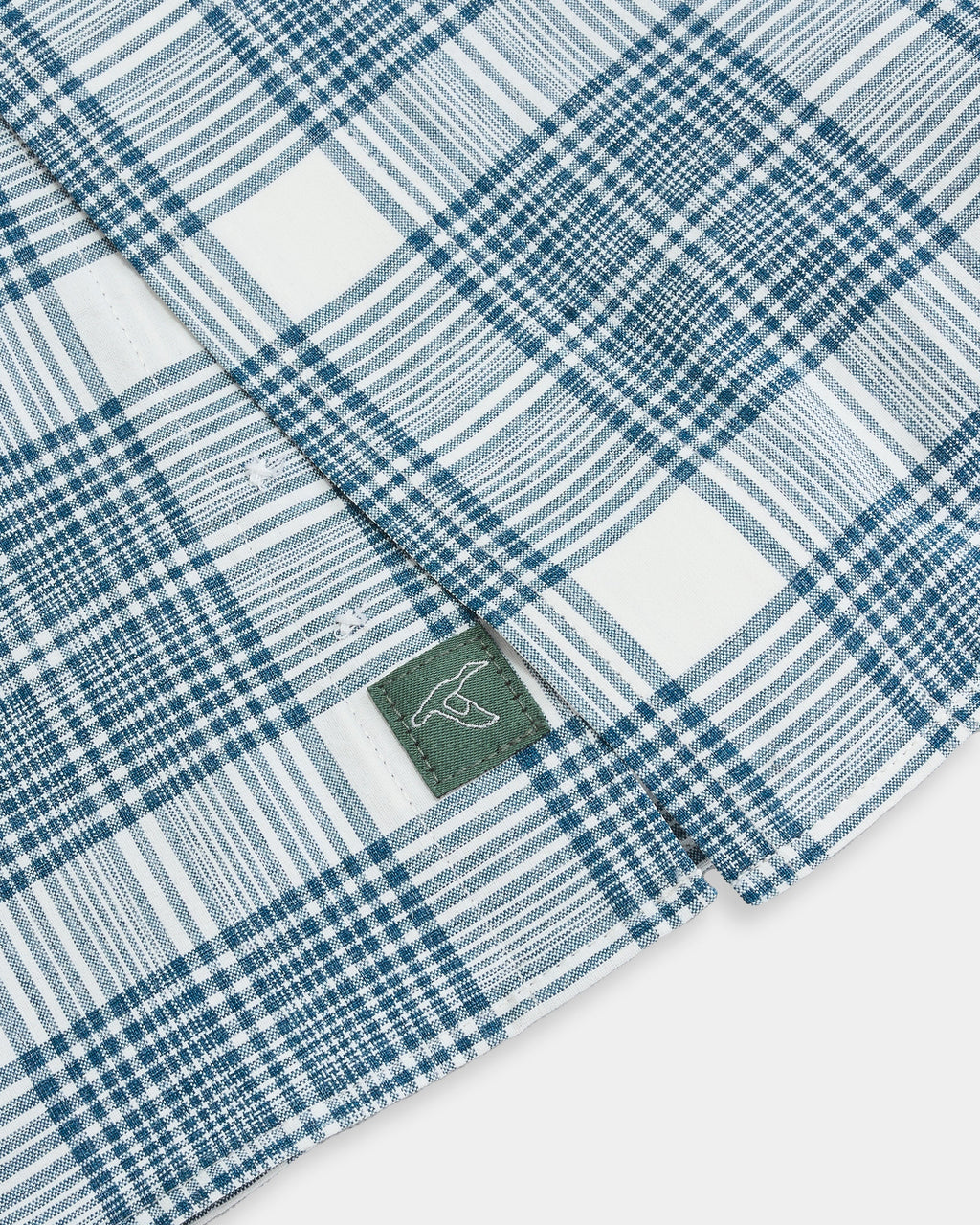 Chemise sport performance en carreaux chinés