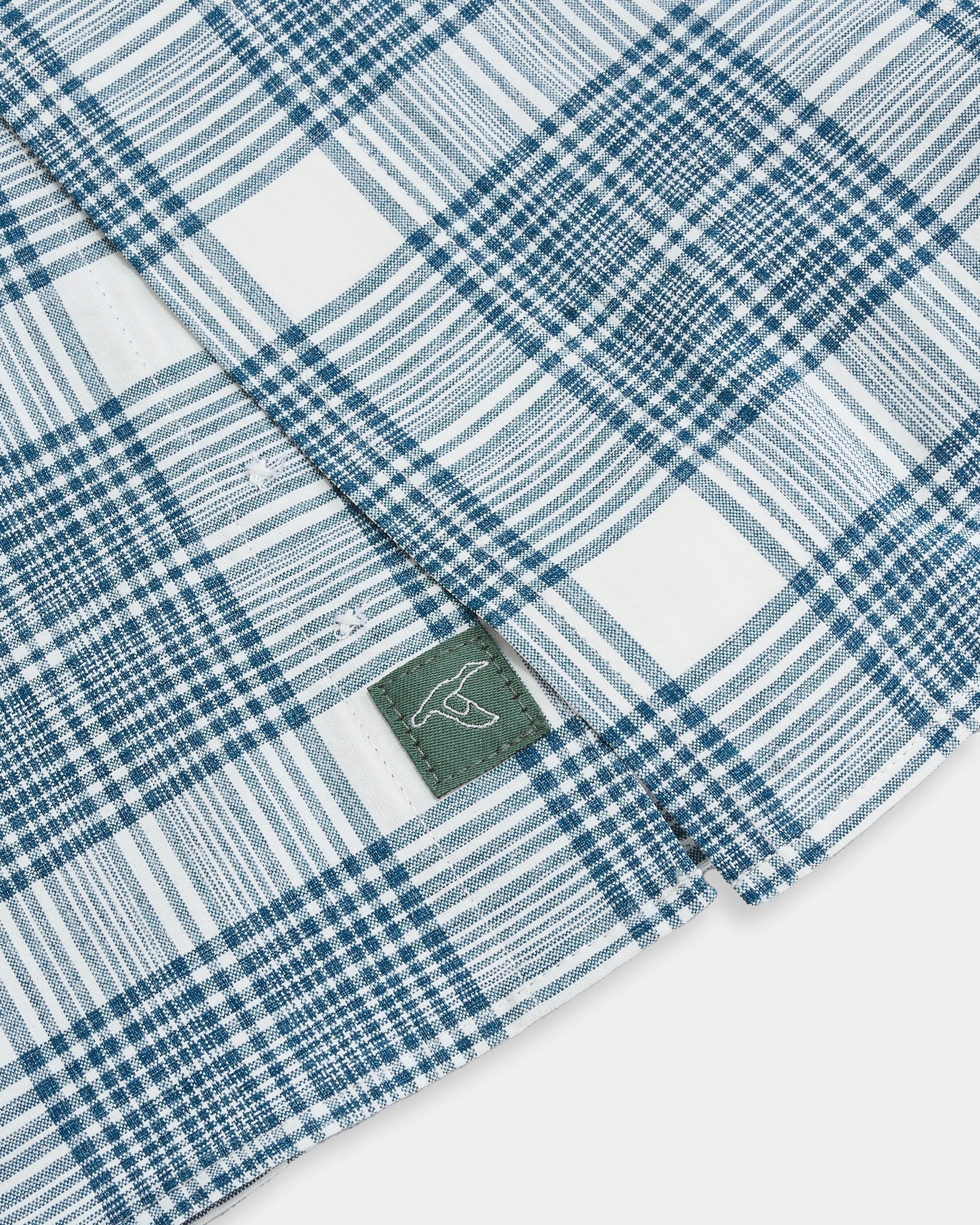 Chemise sport performance en carreaux chinés