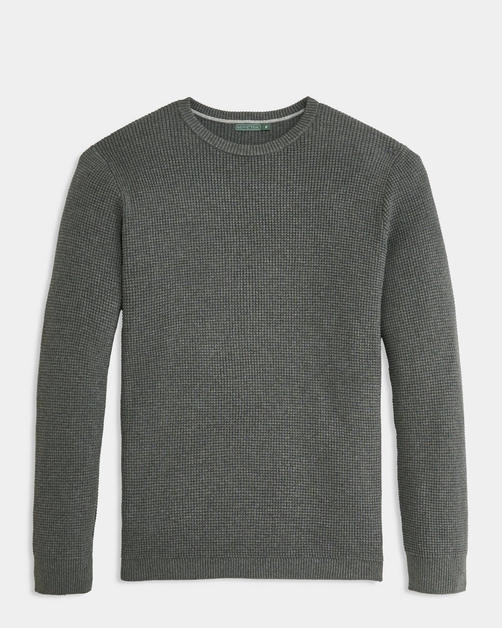 Col rond en coton gris