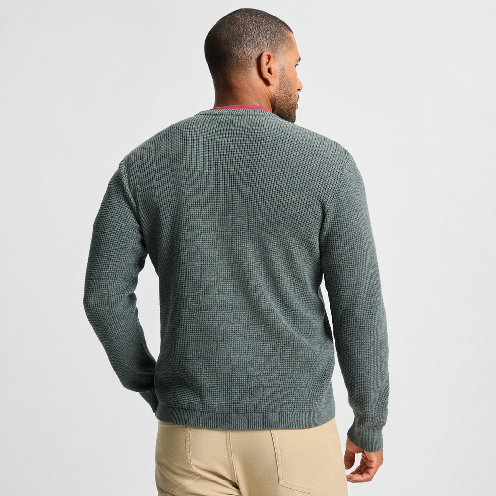 Col rond en coton gris