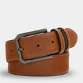 Ceinture en cuir couleur tabac