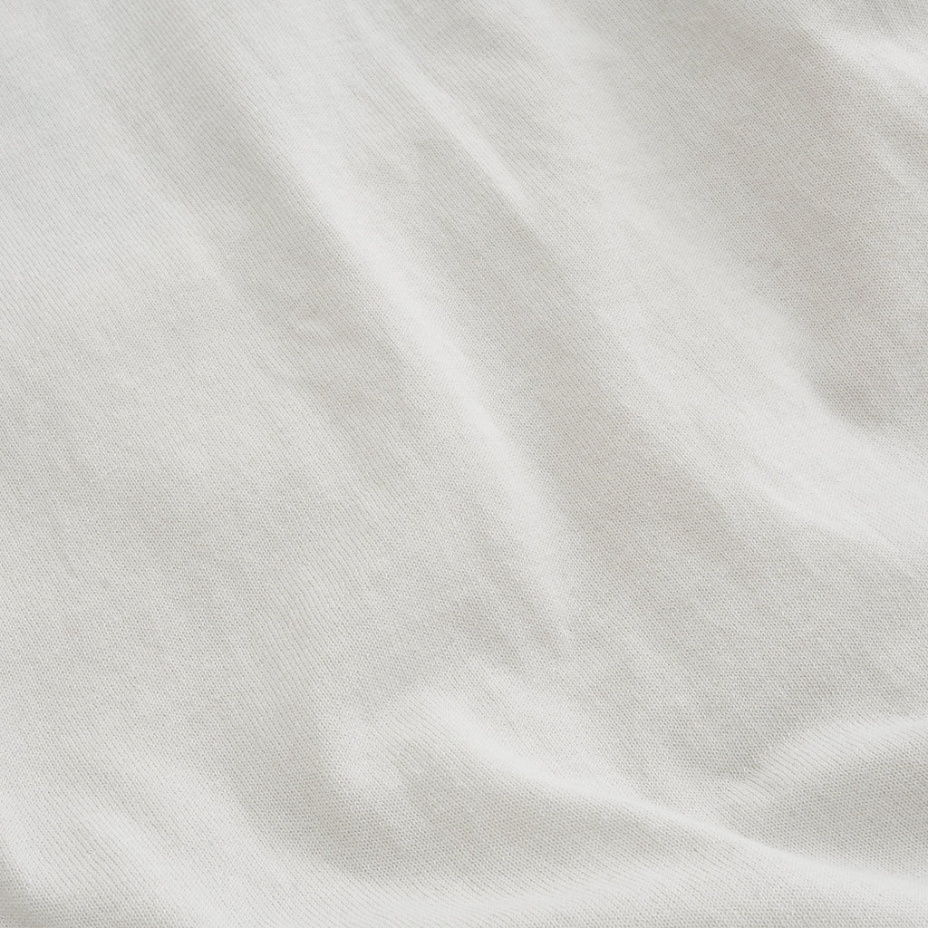 Oyster Gray Cotton Crewneck