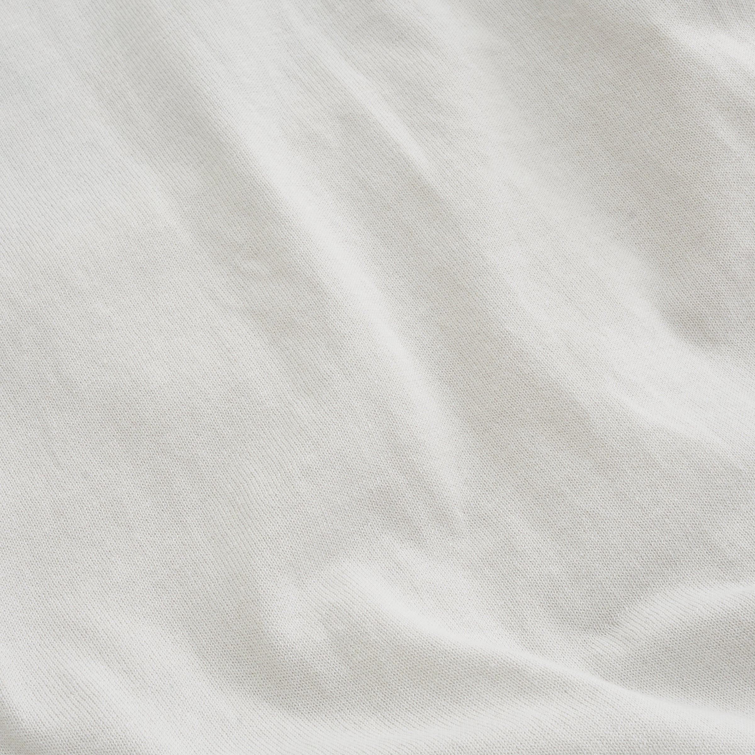Oyster Gray Cotton Crewneck