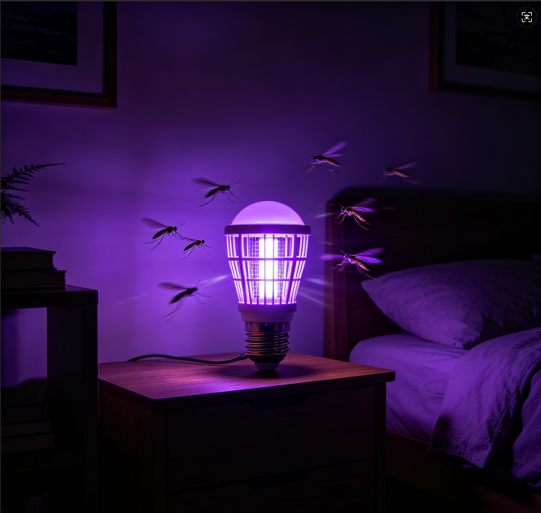 Ampoule LED Tue-Moustiques – Culot E27, Utilisation Intérieure/Extérieure