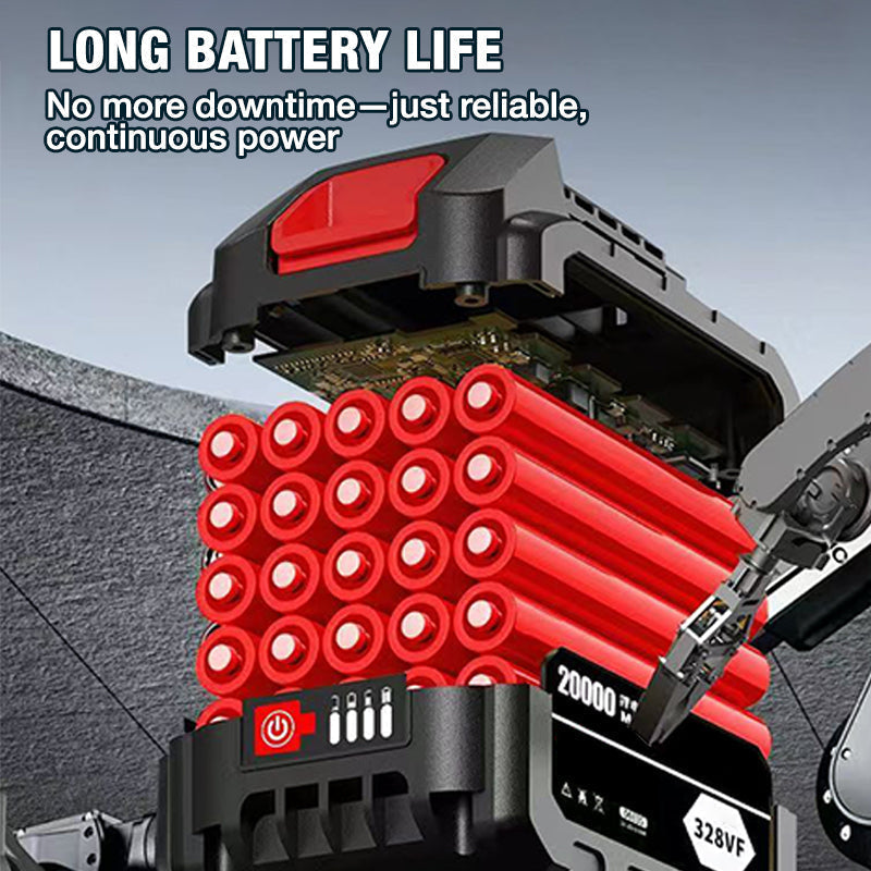 Mini-tronçonneuse sans fil de 6 pouces avec 2 batteries