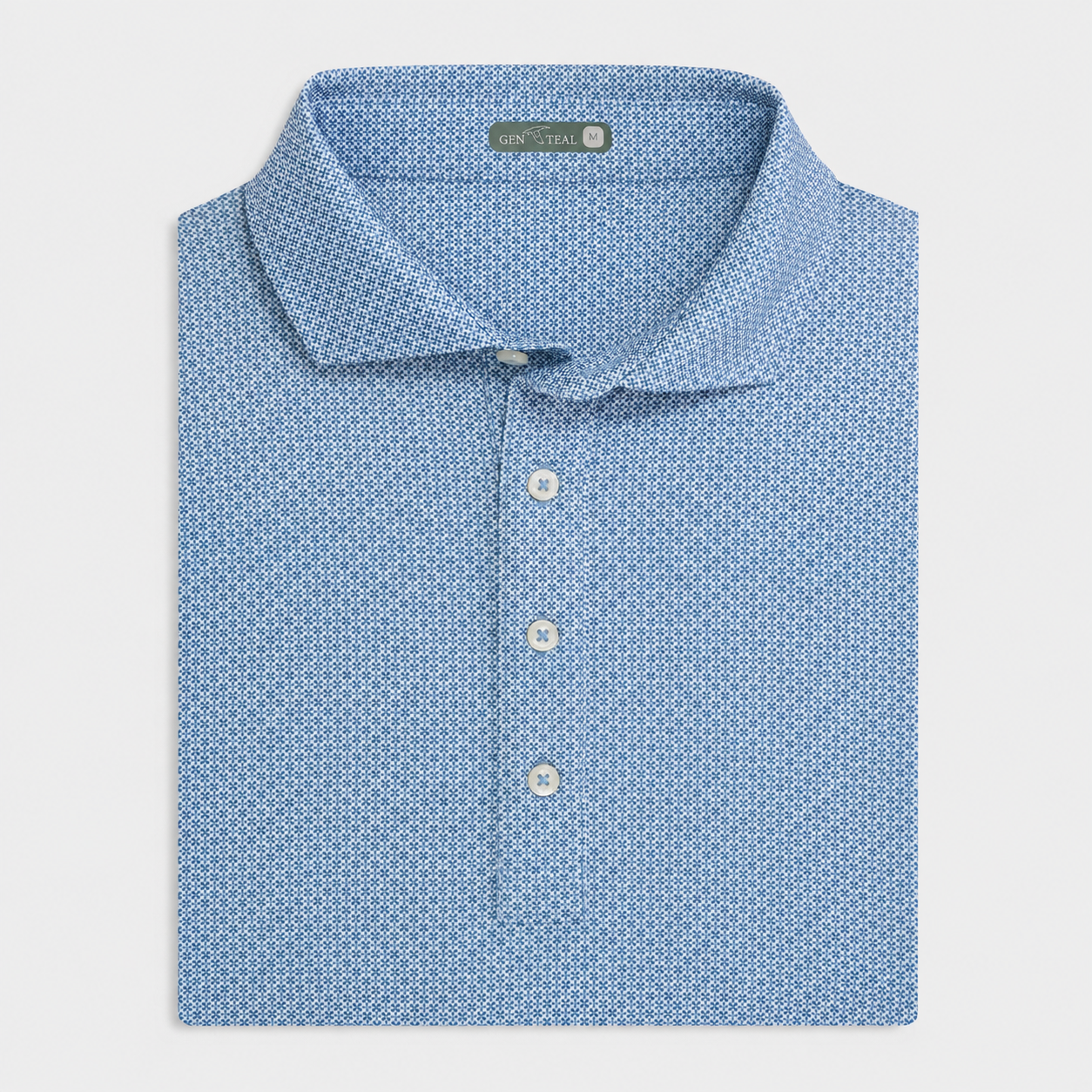 Geometric Print Performance Polo