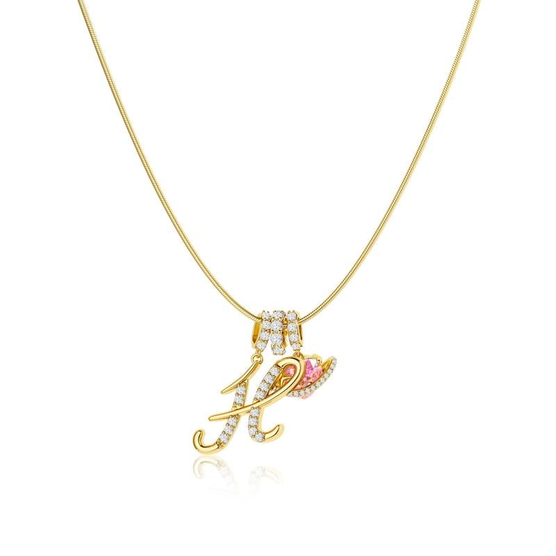 Colliers pendentifs 3 rangs avec initiales A-Z | Personnalisés et élégants
