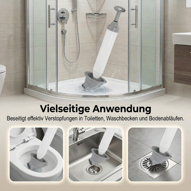 Déboucheur de tuyaux de toilettes à haute pression domestique – Élimination instantanée des blocages, sans produits chimiques, sans dégâts !