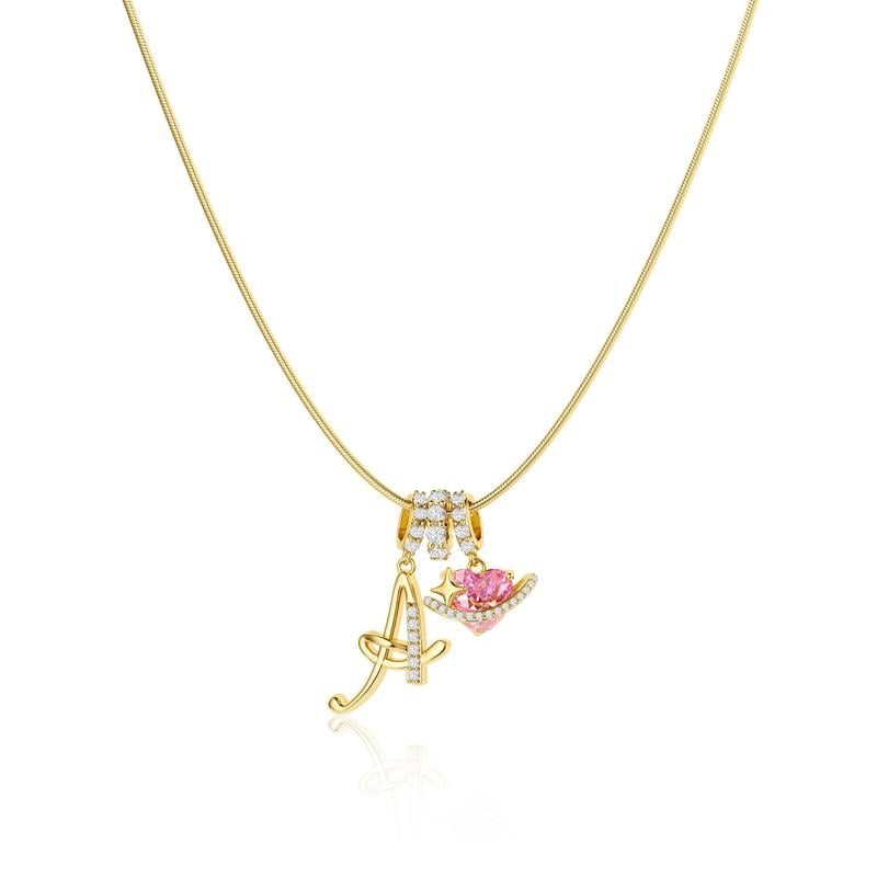 Colliers pendentifs 3 rangs avec initiales A-Z | Personnalisés et élégants