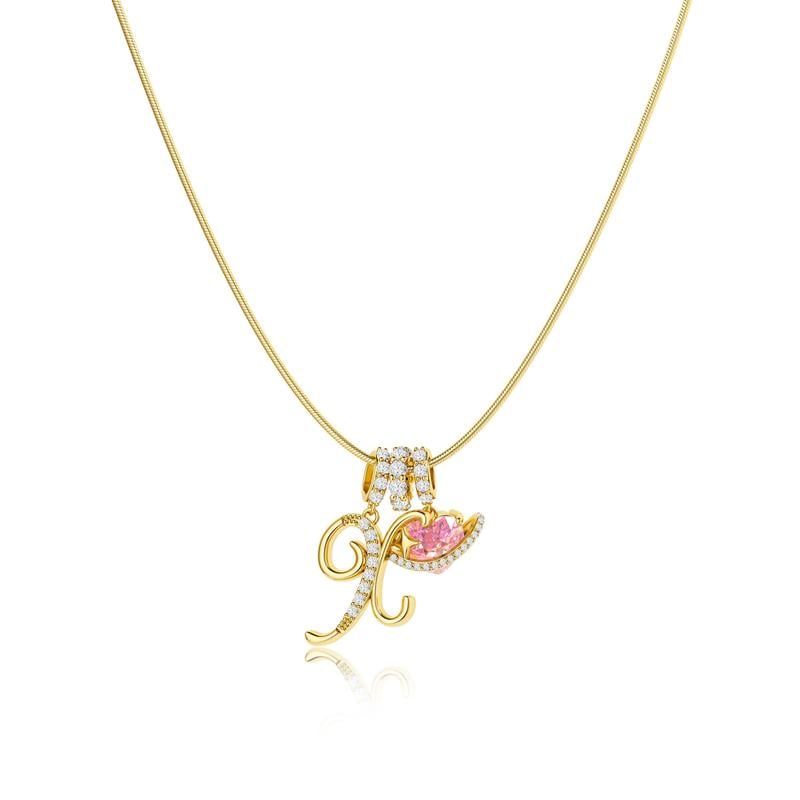 Colliers pendentifs 3 rangs avec initiales A-Z | Personnalisés et élégants