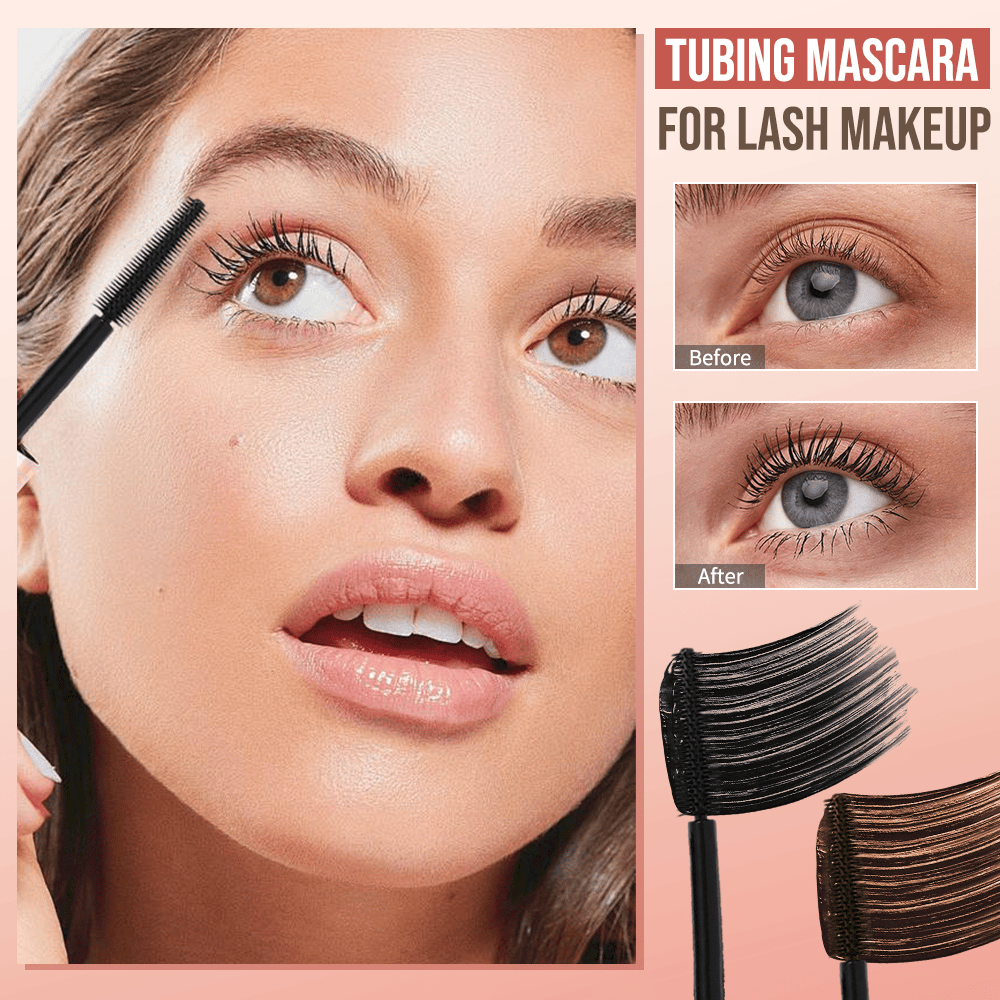 Mascara tube – Duo noir et brun pour maquillage des cils