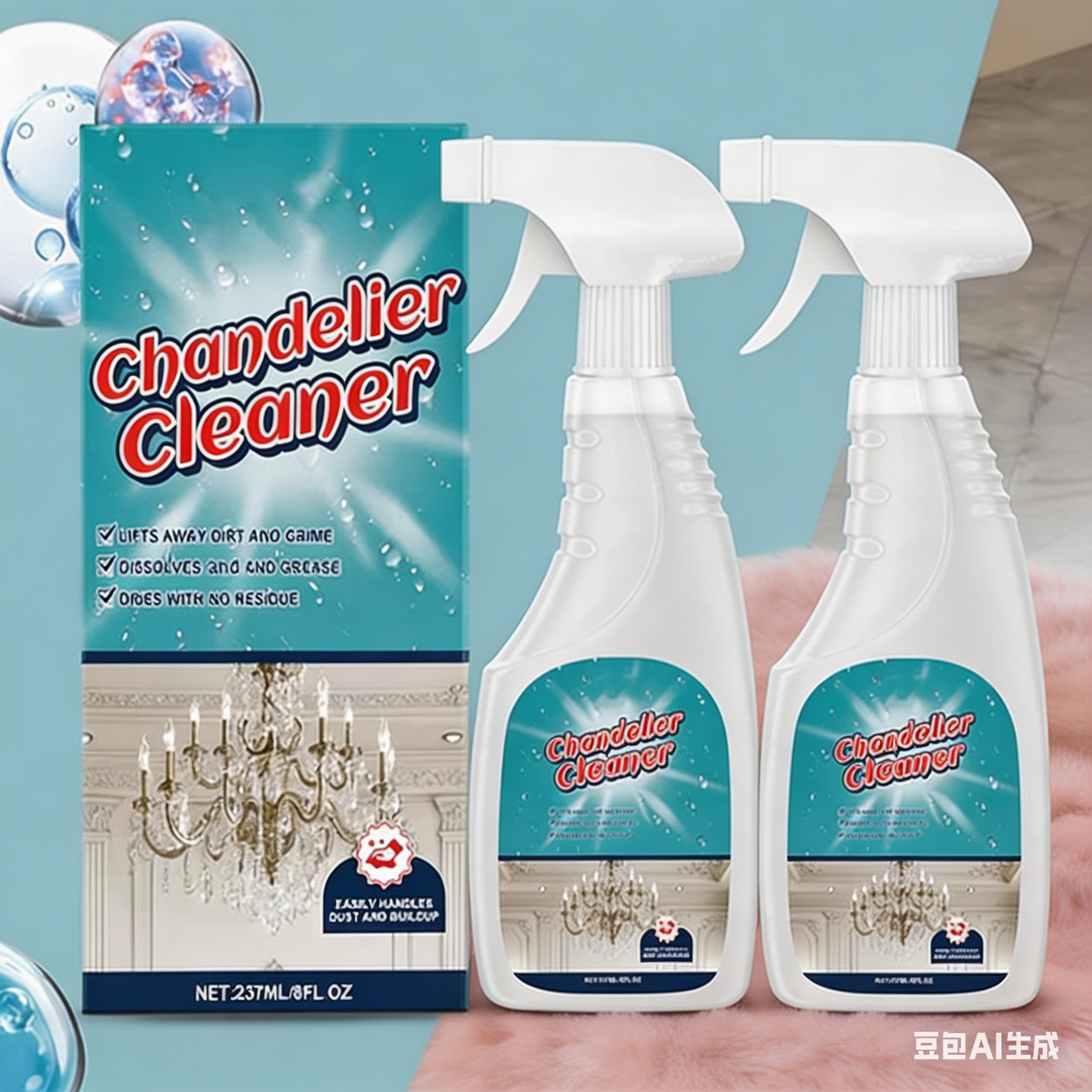 Nettoyant en spray pour luminaires | Élimination puissante des taches · Sans danger pour tous les matériaux, sans résidus · Protège le métal de l'oxydation · Convient pour