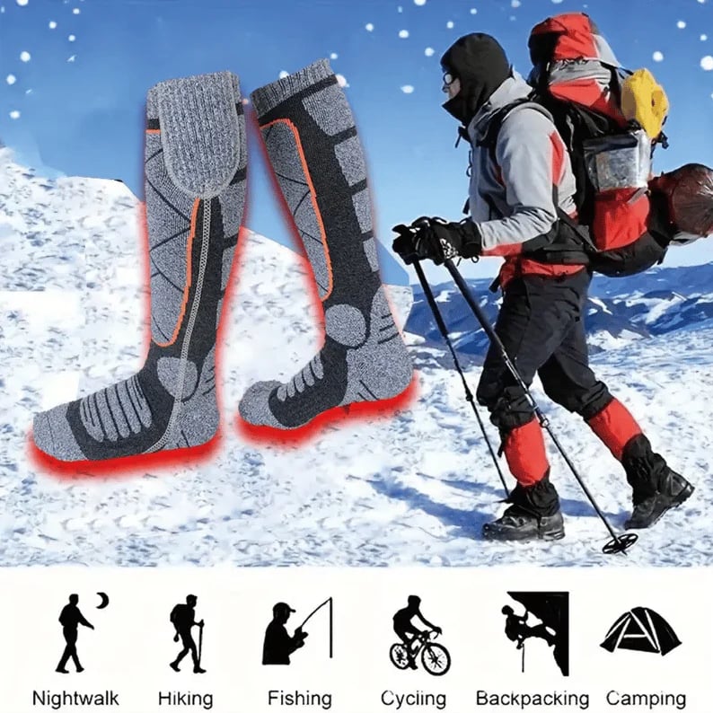 Offre de Noël : Chaussettes chauffantes lavables et rechargeables pour femmes et hommes