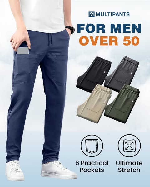 MultiPants – Pantalon cargo durable multi-poches ultra-extensible